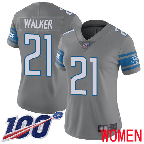Detroit Lions Limited Steel Women Tracy Walker Jersey NFL Football 21 100th Season Rush Vapor Untouchable